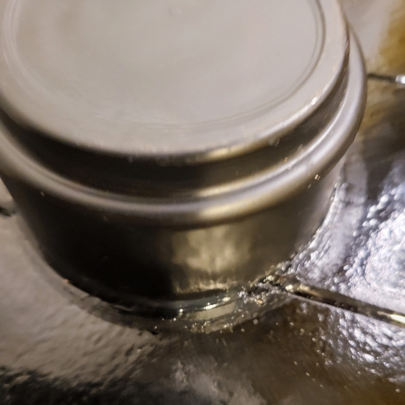 Ikebana Art Glass Signed Slumped Glassb Pin Flower Frog - Picture 5 of 10